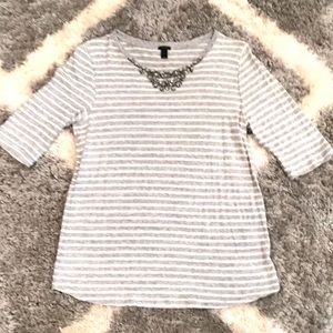 JCrew NWOT necklace TShirt Sz M